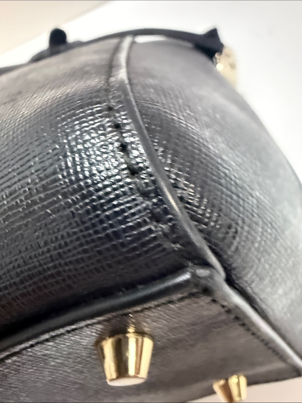 Furla Black Saffiano Leather Satchel - Picture 8 of 15